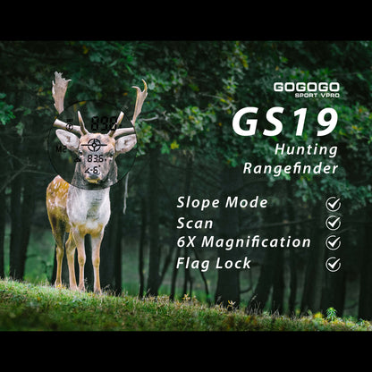 Hunting Rangefinder|6X Laser Rangefinder|Gogogo GS19 Dark Green 1200Y USB Cable