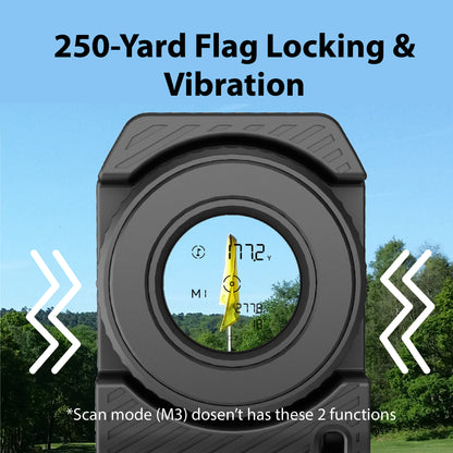 Gogogo Sport Vpro Rechargeable Golf Rangefinder with Slope 1200 Yards Laser Pocket Range Finder for Hunting with Flag-Lock,PocketPin 01