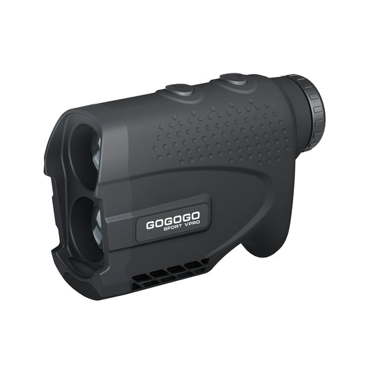 Gogogo Sport Vpro Golf Hunting Range Finder Gift Distance Measuring with High-Precision Flag Pole Locking Vibration Function | GS24 Black 1200Y