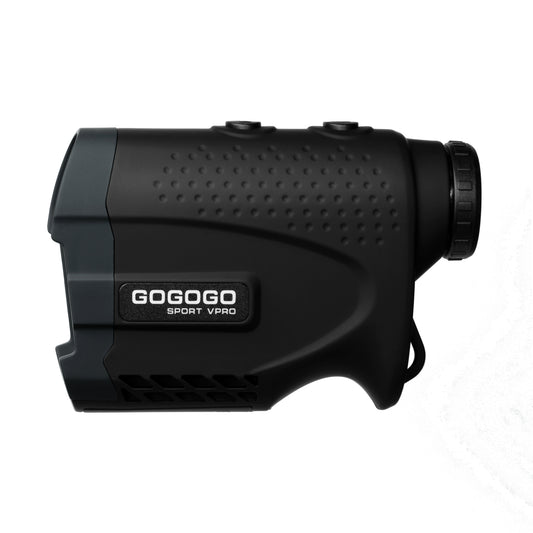 Gogogo Sport Vpro Golf Hunting Range Finder Gift Distance Measuring with High-Precision Flag Pole Locking Vibration Function | GS24 Black 1000Y