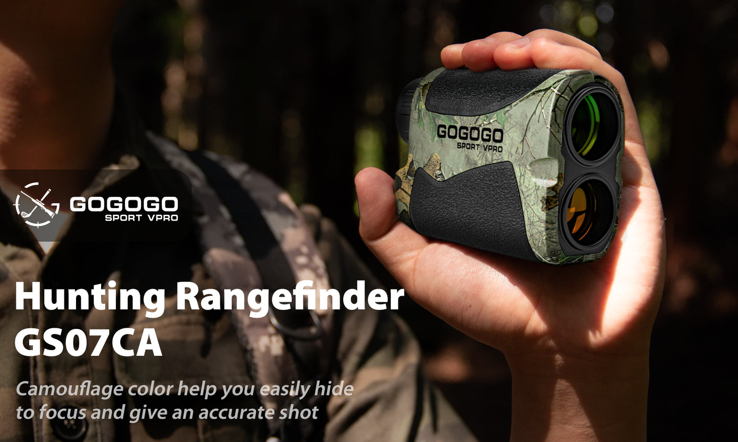 Gogogo Sport Vpro Wildlife Camo Laser Rangefinder for Hunting/Bow Hunting/Archery Hunting, GS07CA 900 Yard Range Distance, Lightweight Hunting Range Finder