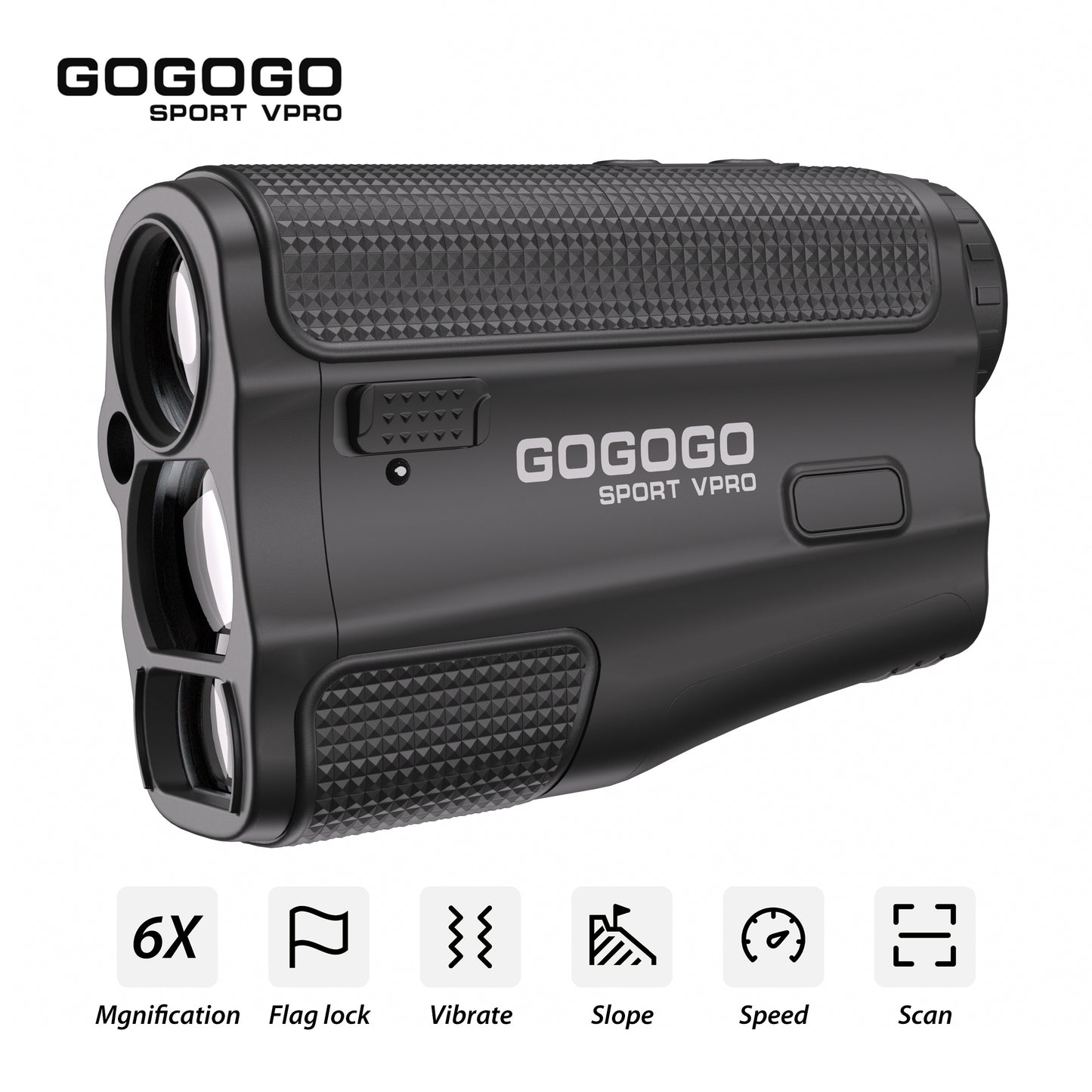 Gogogo Sport Vpro Golf Hunting Range Finder Gift Distance Measuring with High-Precision Flag Pole Locking Vibration Function | GS52  650Y