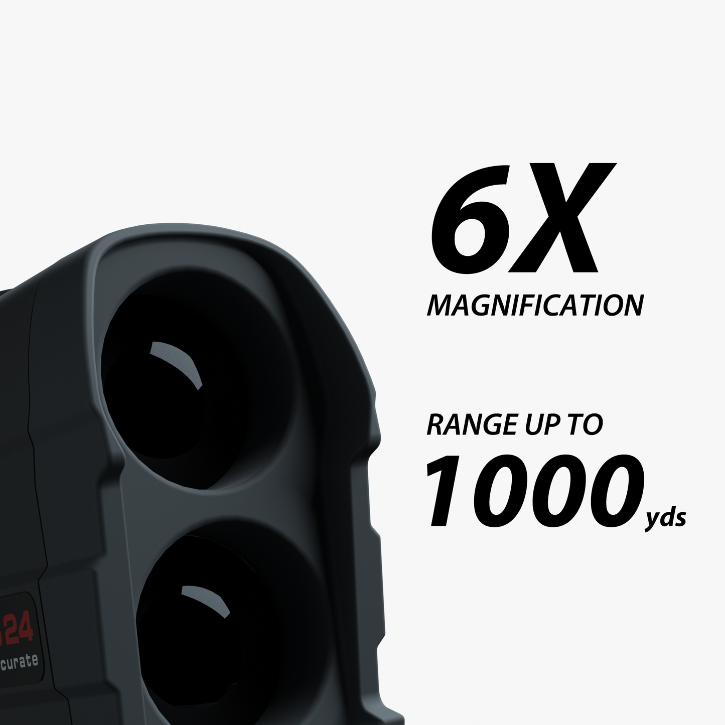 Gogogo Sport Vpro Golf Hunting Range Finder Gift Distance Measuring with High-Precision Flag Pole Locking Vibration Function | GS24 Black 1000Y